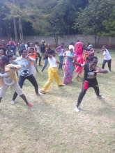 Zumba class at the GEP