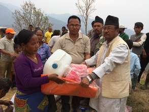 Distribution of immediate relief items