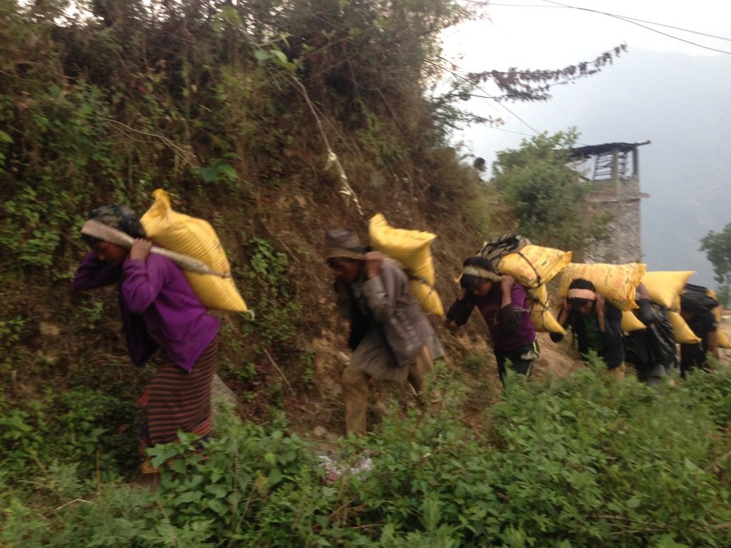 Earthquake relief for remote villages of Nepal