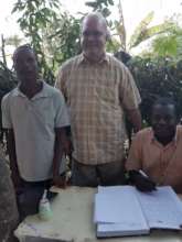 Signing the contract forthe land