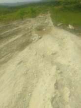 Road damage is extensive.