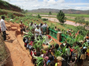Awareness-raising activities around a new borehole