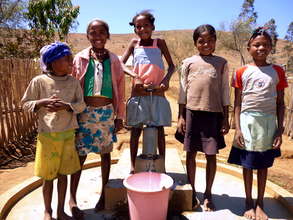 Children benefiting from clean water