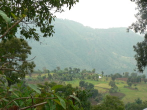 View of the village of Dorze Bele from the spring