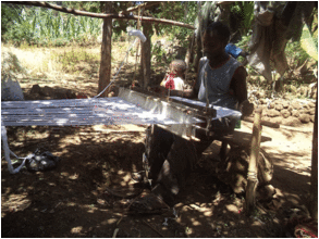 Weaving is one source of income for families