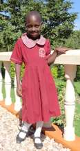 Joyce in her school uniform