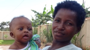 Baby L with her mother at Nafasi