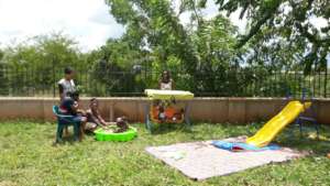 In the garden
