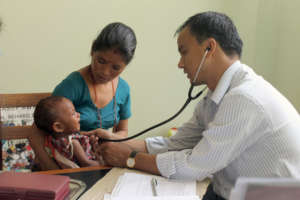 A child at one of our Nutritional Homes
