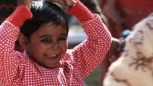 laxmi after four weeks at the nutrition center