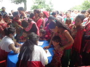 Mothers register for nutrition camp