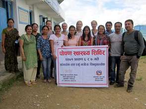 NYF staffers at a nutrition outreach camp