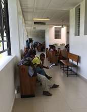 GO's booklets in a hospital waiting room in Haiti
