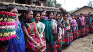 Former Kamlari in traditional Tharu dress