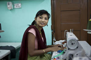 Former Kamlari training to be a seamstress