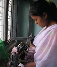 Learning how to sew as well as how to support herself