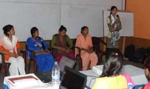 Addressing the gathering