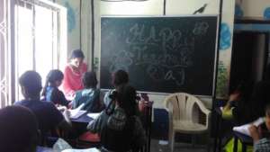 Children dressed up as Teachers