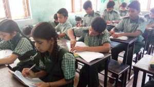 Students writing Examination