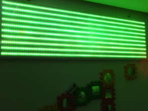 Lighted wall panel