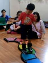 Walk on the rainbow walkway by myself