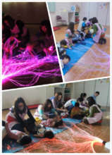 Music & plastic optical fiber strip