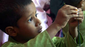 engrossed child