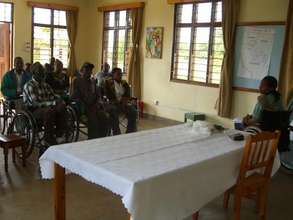New Wheelchair Users learning health skills