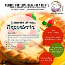 Pastry Making class announcement