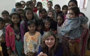 Some children with their teddies