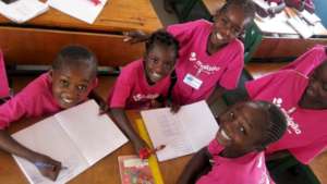 Girls studying at the Malaika School