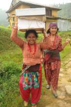 HoneyAID - woman receiving her beehive