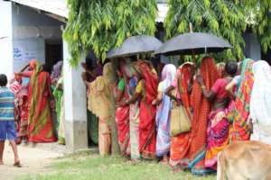 Line to IsraAID's medical clinic in Saptari