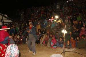 Full audience at the show