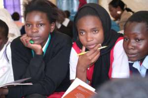 Girls Listening to their mentors