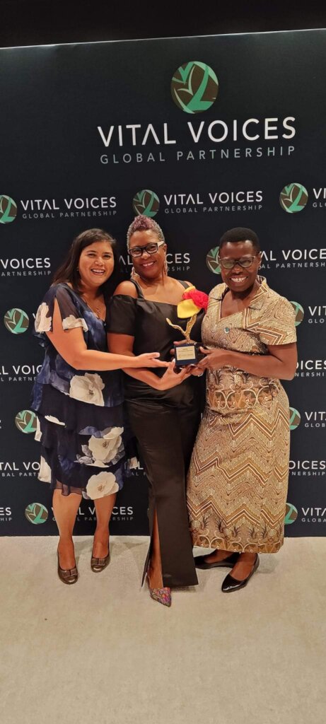 Celebrating the Award with other partners