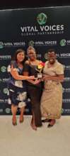 Celebrating the Award with other partners