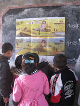 Students guess what will happen next in the story.