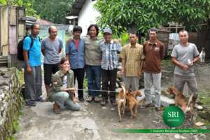 Local farmers with their best friends