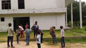 Volunteers and Rakhi