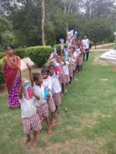Kids join school