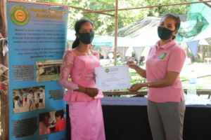 Sewing graduate and completion certificate