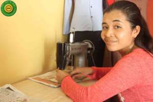 A new beginner sewing student