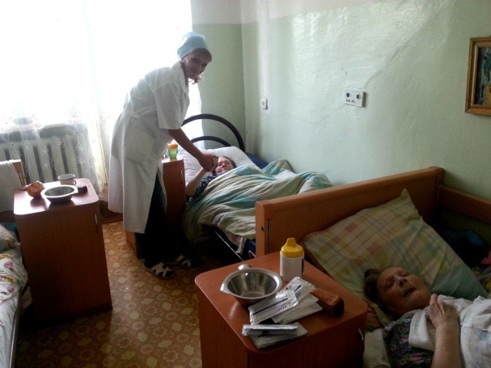 Nurses for old and disabled people in Russia
