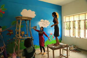 Volunteers Painting