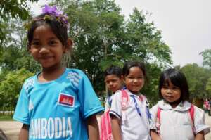 Girls ready for classes