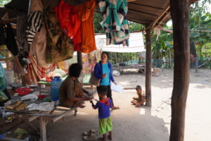 Visiting families in Siem Reap