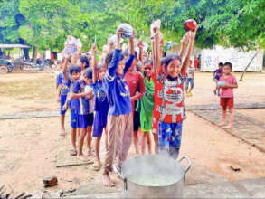 Breakfast time at helping Hands school