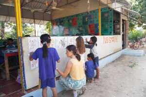 Sharing drawings after painting
