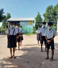 Some of our students in their brand new uniforms!